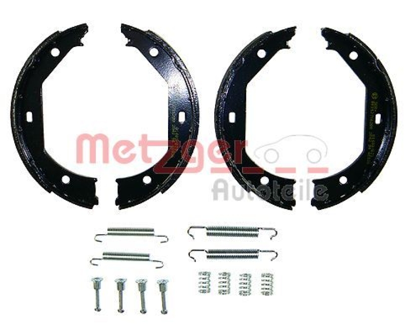 METZGER Brake Shoe Set, parking brake