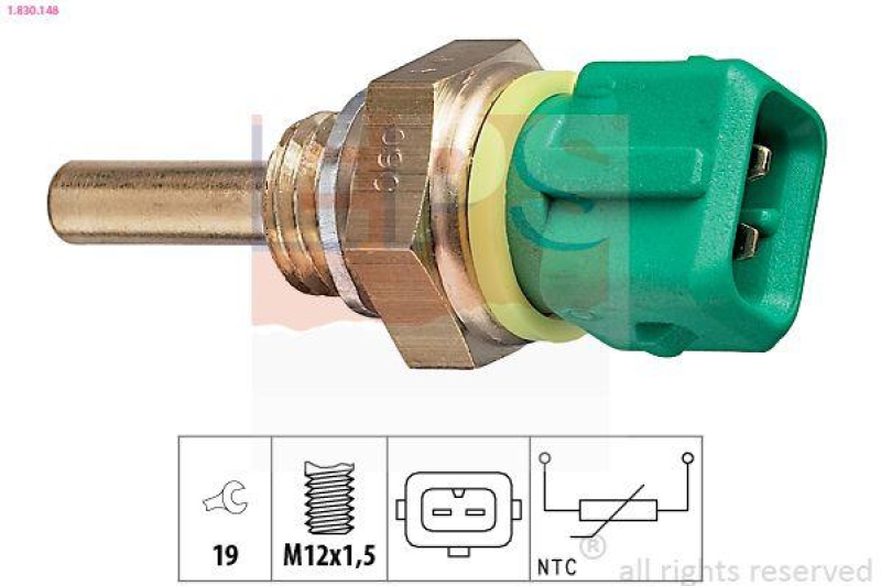 EPS Sensor, Kühlmitteltemperatur Made in Italy - OE Equivalent