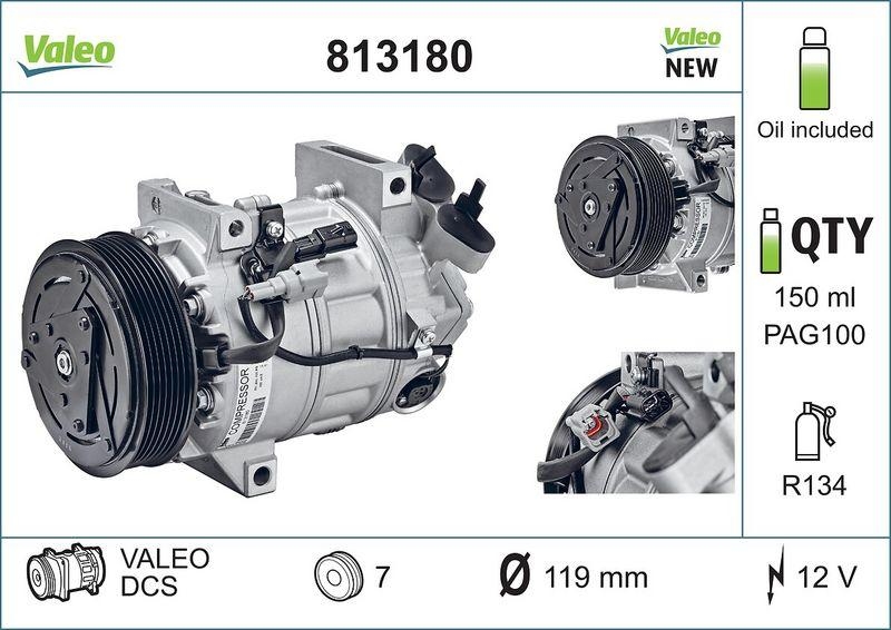 VALEO Kompressor, Klimaanlage VALEO ORIGINS NEW OE TECHNOLOGIE