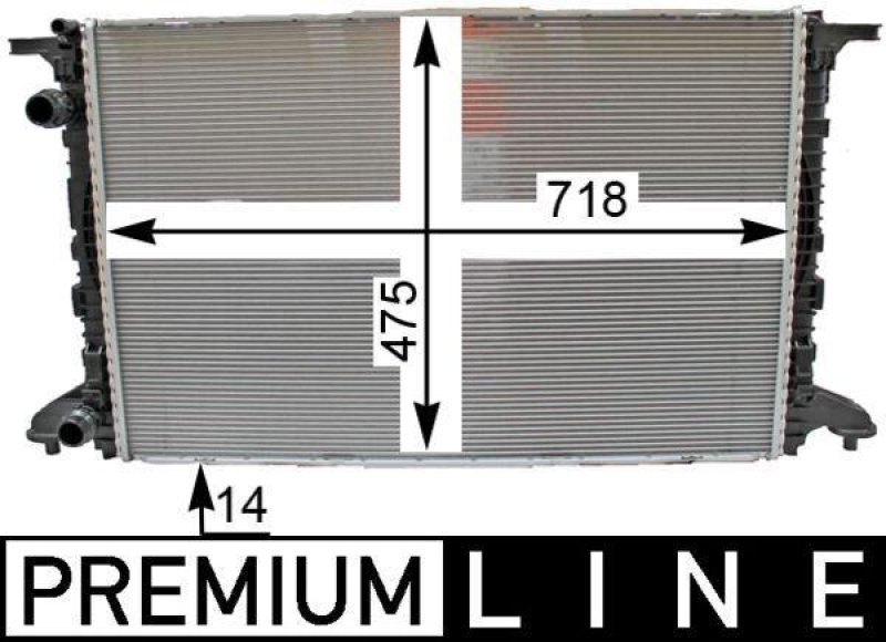 MAHLE Radiator, engine cooling BEHR *** PREMIUM LINE ***
