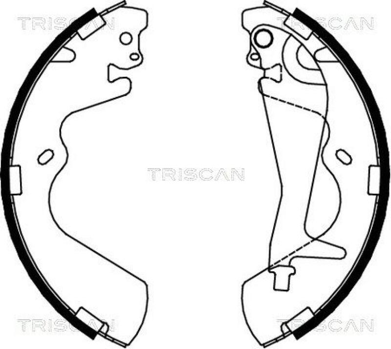 TRISCAN Brake Shoe Set