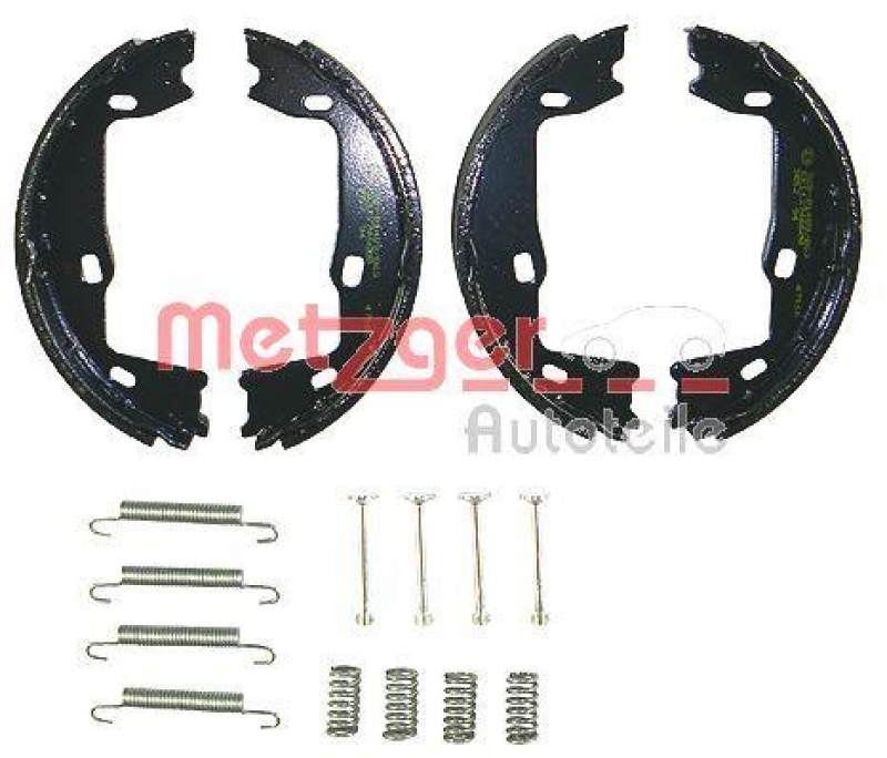 METZGER Brake Shoe Set, parking brake