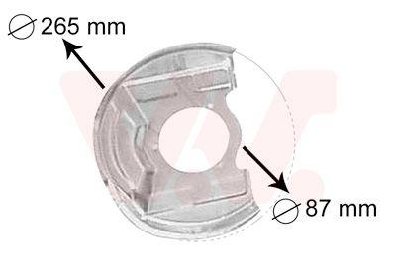 VAN WEZEL Splash Panel, brake disc