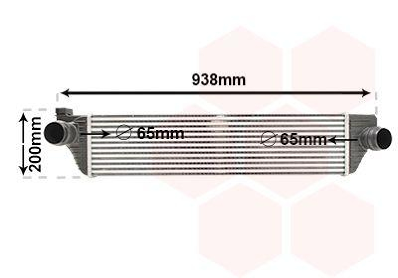 VAN WEZEL Ladeluftk&uuml;hler 43004498