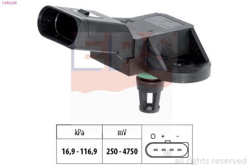 EPS Drucksensor, Bremskraftverstärker Made in Italy - OE Equivalent