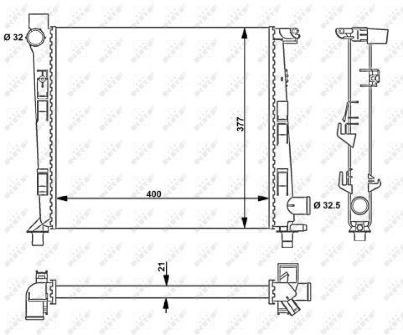 NRF Radiator, engine cooling