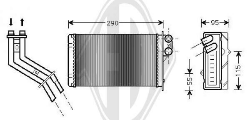 DIEDERICHS Heat Exchanger, interior heating DIEDERICHS Climate