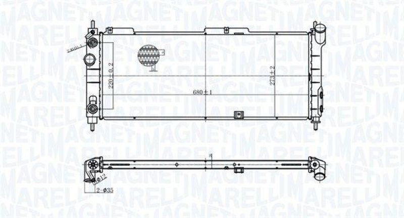 MAGNETI MARELLI Kühler, Motorkühlung