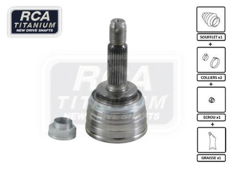 RCA FRANCE Joint Kit, drive shaft NEW CV JOINT