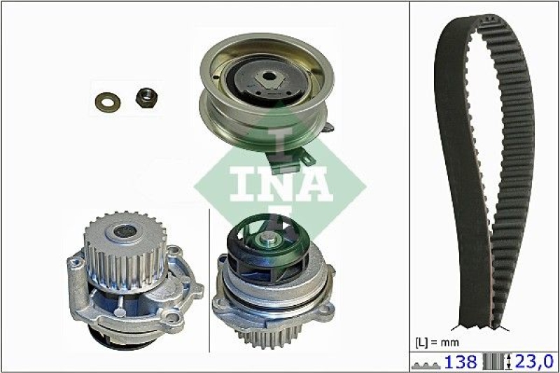 Schaeffler INA Wasserpumpe + Zahnriemensatz