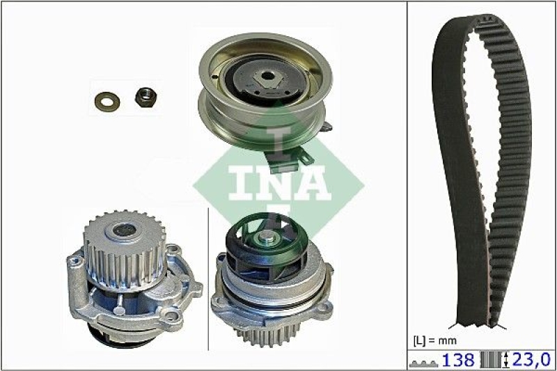 INA Water Pump & Timing Belt Set