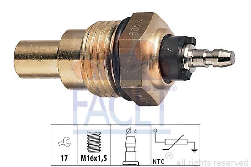 FACET Sensor, Kühlmitteltemperatur Made in Italy - OE Equivalent