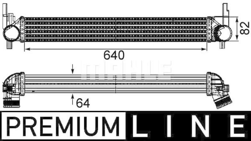 MAHLE Intercooler, charger BEHR *** PREMIUM LINE ***