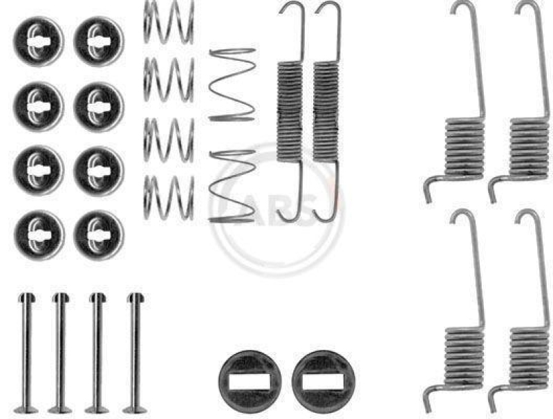 A.B.S. Zubeh&ouml;rsatz Bremsbacken Trommelbremse Montagesatz 0714Q