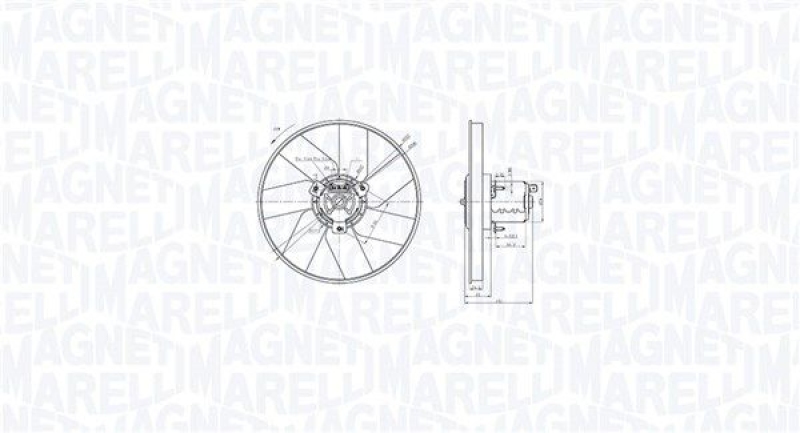 MAGNETI MARELLI Lüfter, Motorkühlung