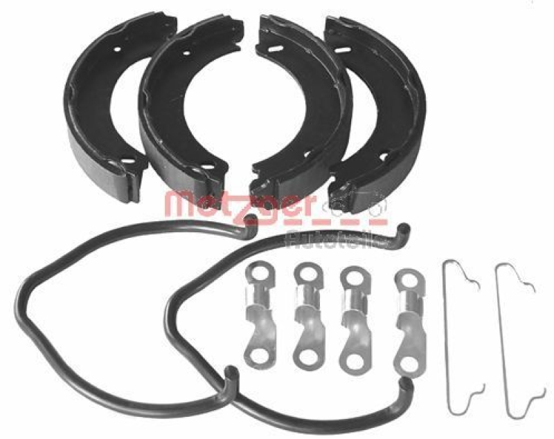 METZGER Brake Shoe Set, parking brake