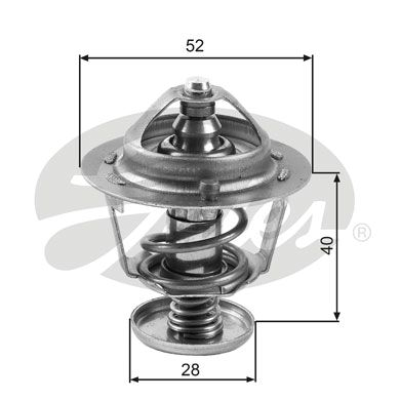 GATES Thermostat, coolant