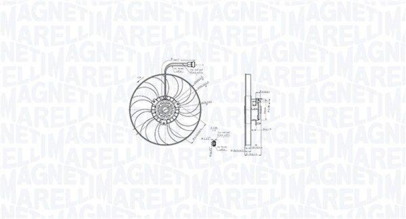 MAGNETI MARELLI Lüfter, Motorkühlung