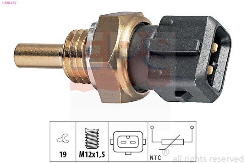 EPS Sensor, Kühlmitteltemperatur Made in Italy - OE Equivalent