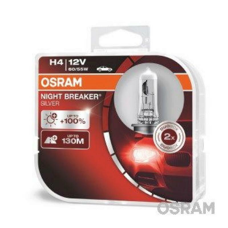 OSRAM H4 Night Breaker Silver Duo Pack