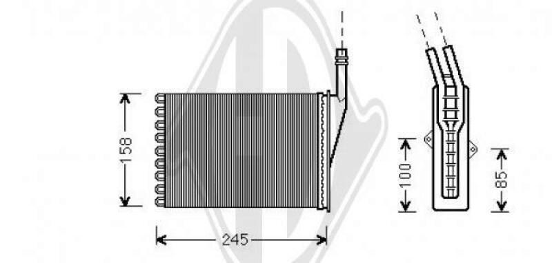 DIEDERICHS Heat Exchanger, interior heating DIEDERICHS Climate