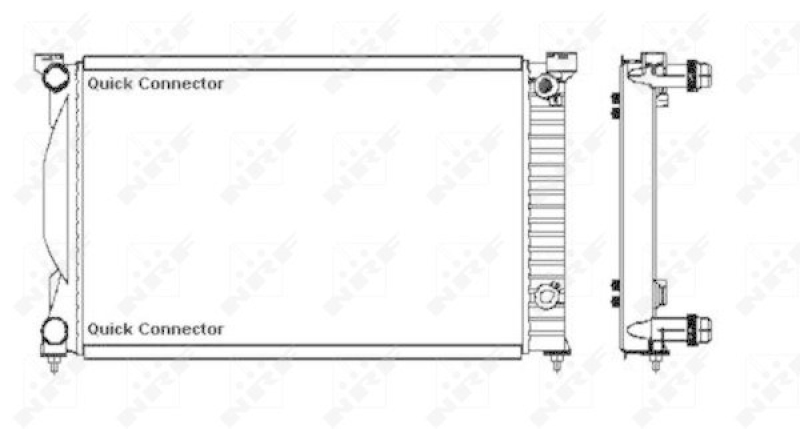 NRF Radiator, engine cooling Economy Class