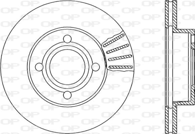 2x OPEN PARTS Bremsscheibe