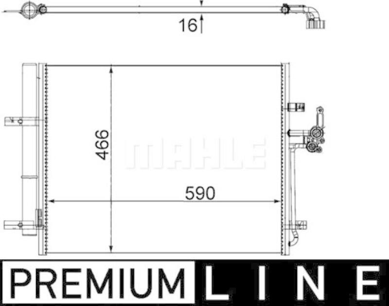 MAHLE Condenser, air conditioning BEHR *** PREMIUM LINE ***