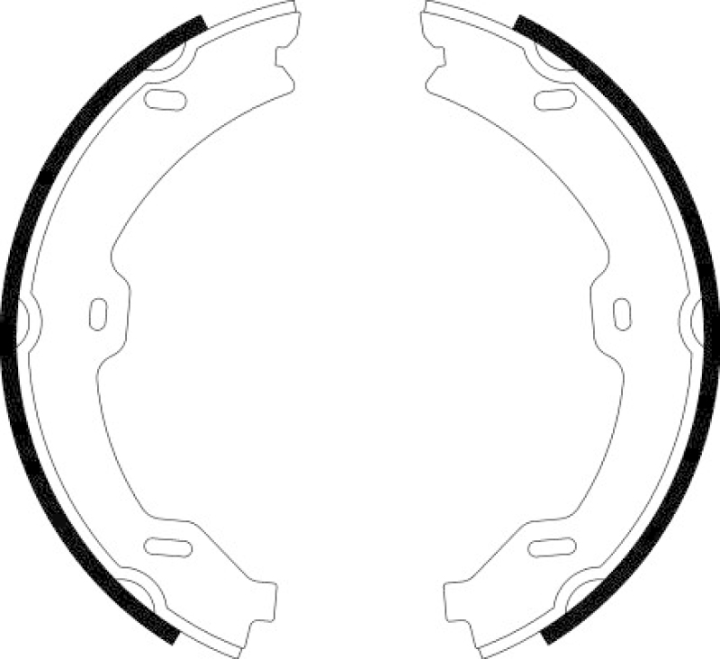 HELLA Bremsbackensatz, Feststellbremse