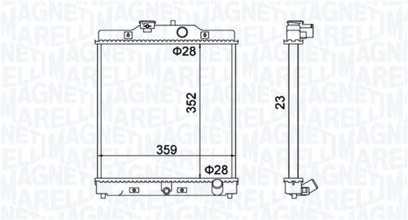 MAGNETI MARELLI Radiator, engine cooling