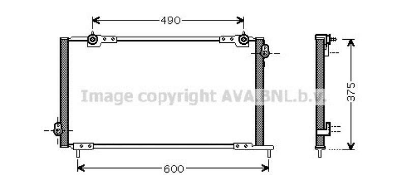 AVA QUALITY COOLING Kondensator, Klimaanlage