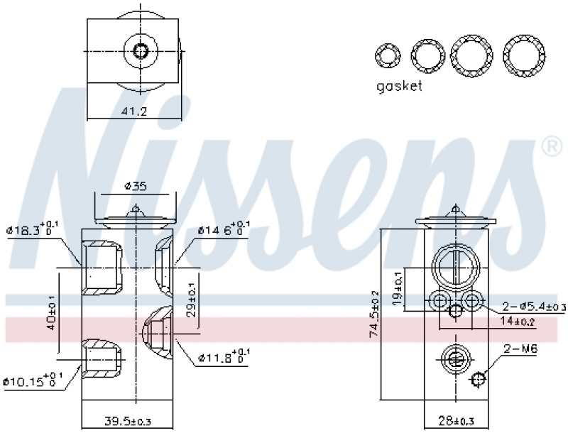 NISSENS Expansionsventil, Klimaanlage ** FIRST FIT **