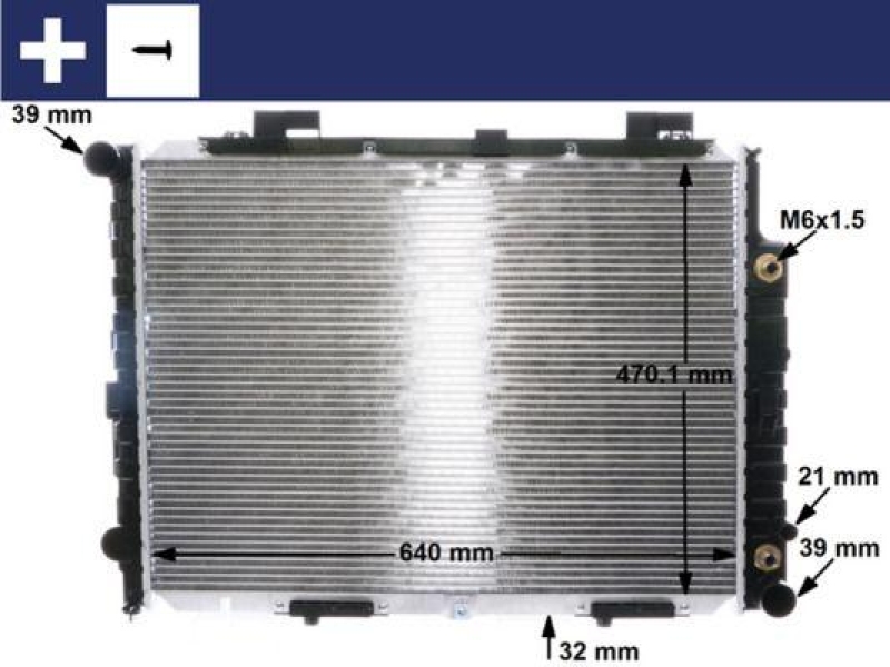 MAHLE Radiator, engine cooling BEHR
