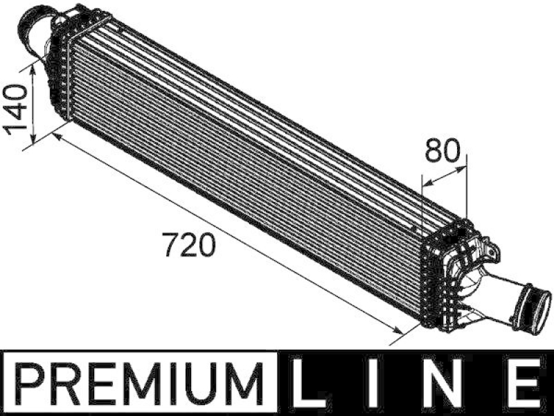 MAHLE Intercooler, charger BEHR *** PREMIUM LINE ***