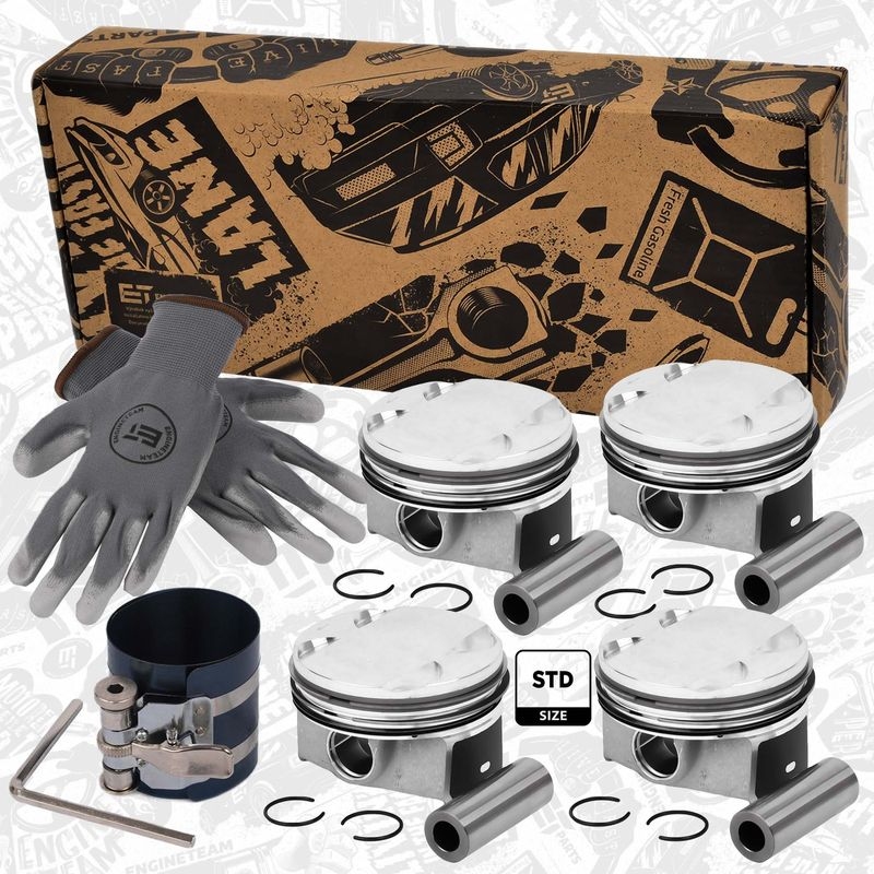 ET ENGINETEAM Kolbensatz boxET – service kit