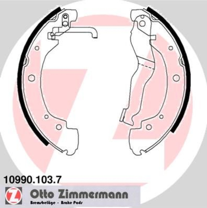 ZIMMERMANN Bremsbackensatz