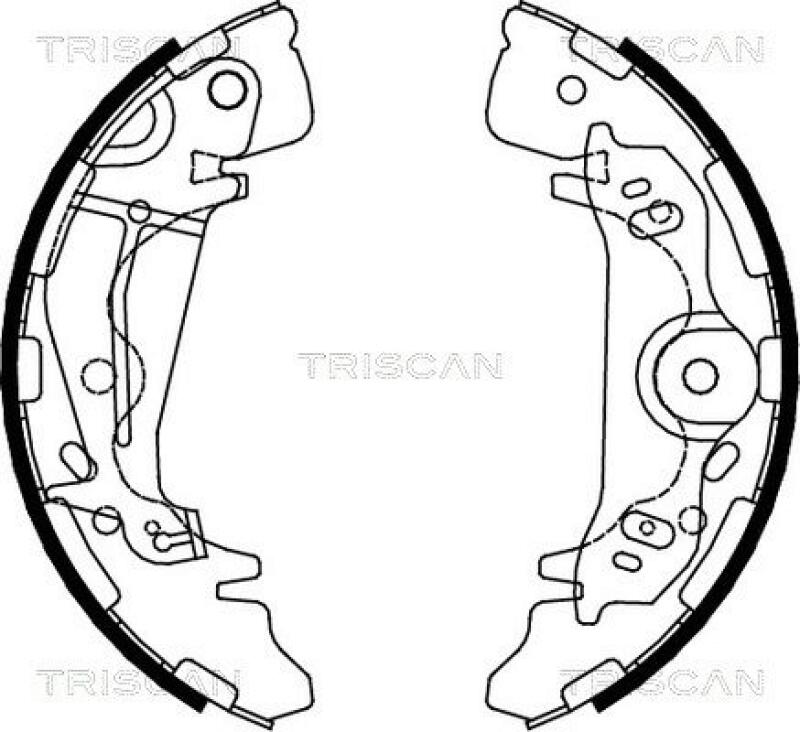 TRISCAN Brake Shoe Set