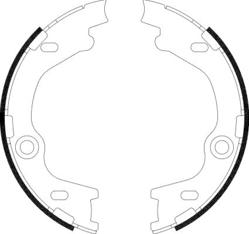HELLA Bremsbackensatz, Feststellbremse 8DA 355 050-811
