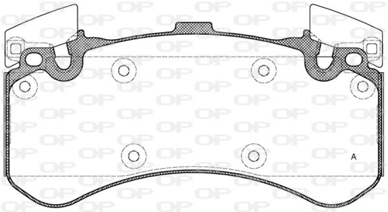 OPEN PARTS Bremsbelagsatz, Scheibenbremse