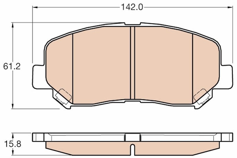 TRW Brake Pad Set, disc brake