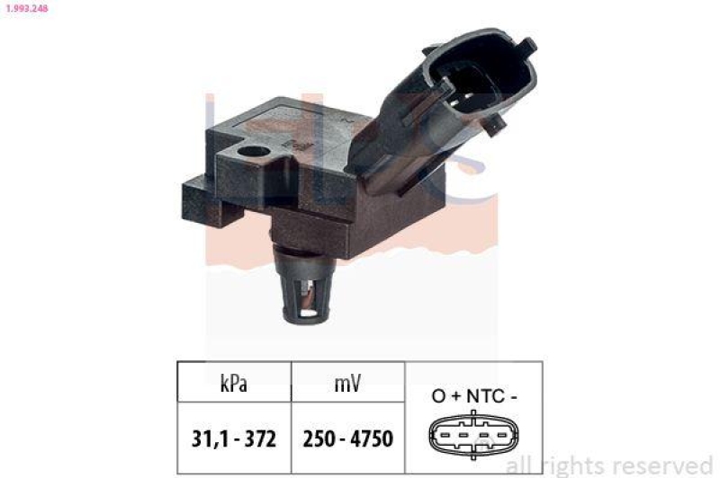 EPS Luftdrucksensor, Höhenanpassung Made in Italy - OE Equivalent