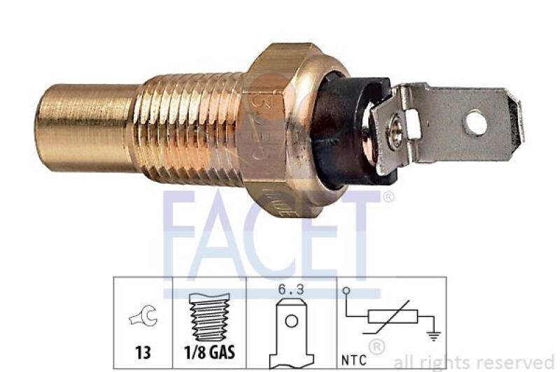 FACET Sensor, Kühlmitteltemperatur Made in Italy - OE Equivalent