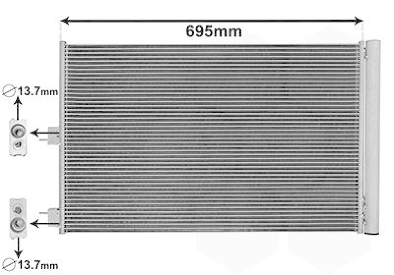 VAN WEZEL Kondensator, Klimaanlage 30015705