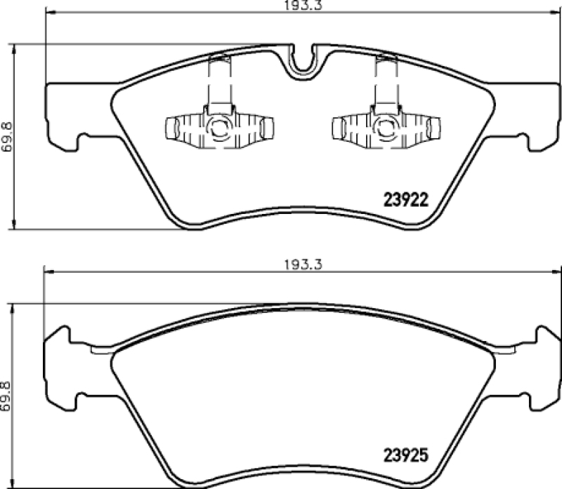 HELLA Brake Pad Set, disc brake