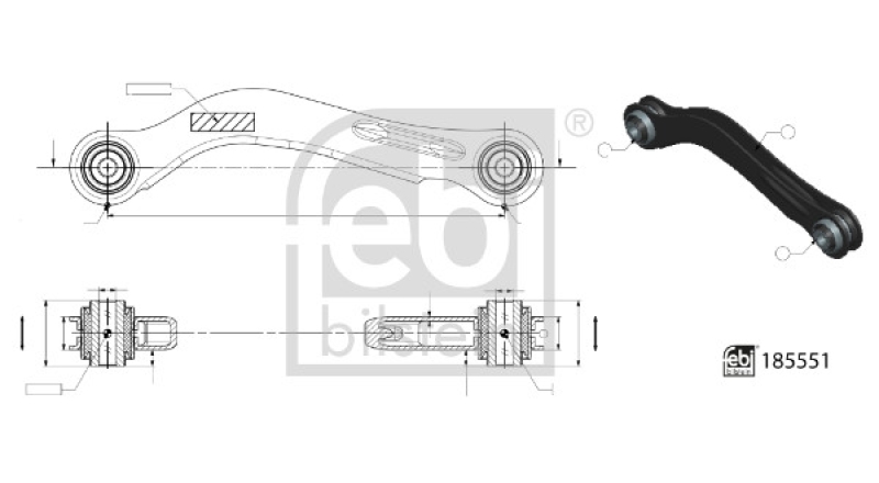 FEBI BILSTEIN Querlenker Lenker Radaufhängung