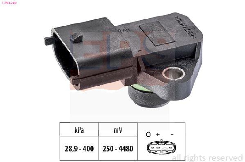 EPS Luftdrucksensor, Höhenanpassung Made in Italy - OE Equivalent