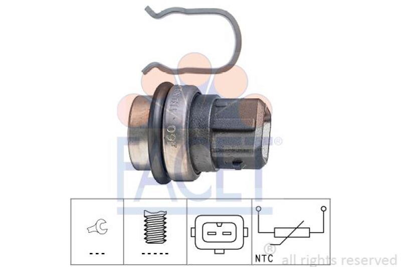 FACET Sensor, coolant temperature Made in Italy - OE Equivalent
