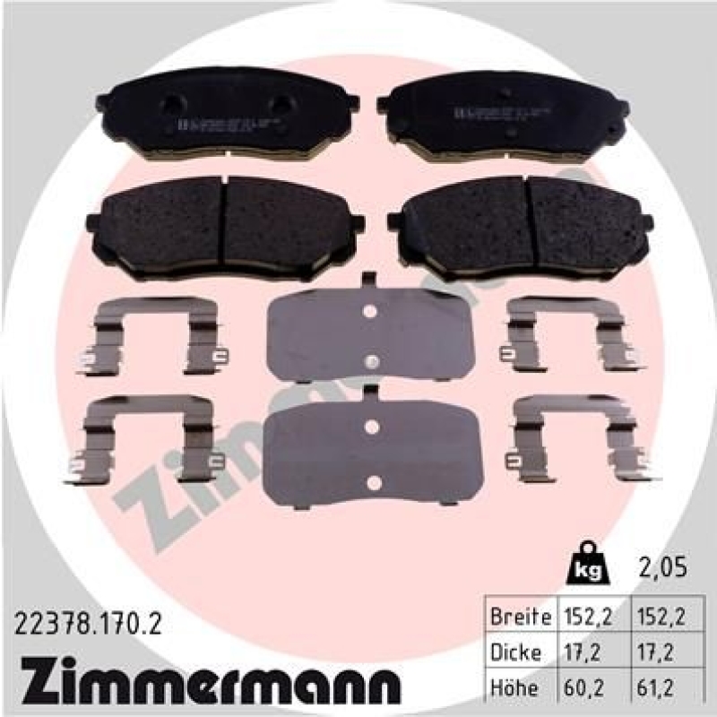 Zimmermann Bremsscheiben + Zimmermann Bremsbeläge