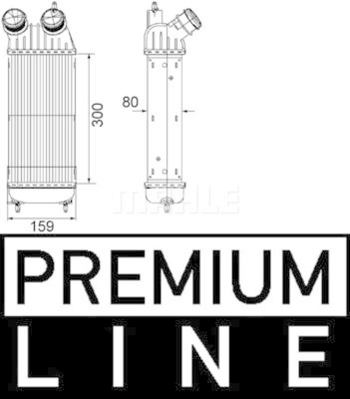 MAHLE Ladeluftkühler BEHR *** PREMIUM LINE ***