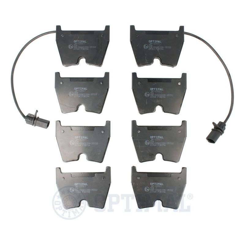 OPTIMAL Bremsbelagsatz, Scheibenbremse BP-12517